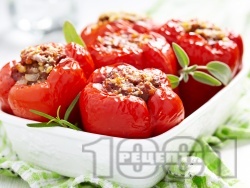 Пълнени червени камби чъшки с ориз и кайма на фурна - снимка на рецептата Пълнени червени камби чъшки с ориз и кайма на фурна - снимка на рецептата